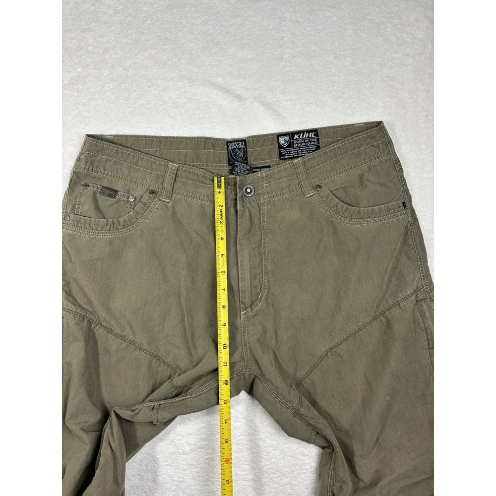 KÜHL Men's Khaki Outdoor Pants 38x32 Hiking Tactical Workwear Cotton Nylon